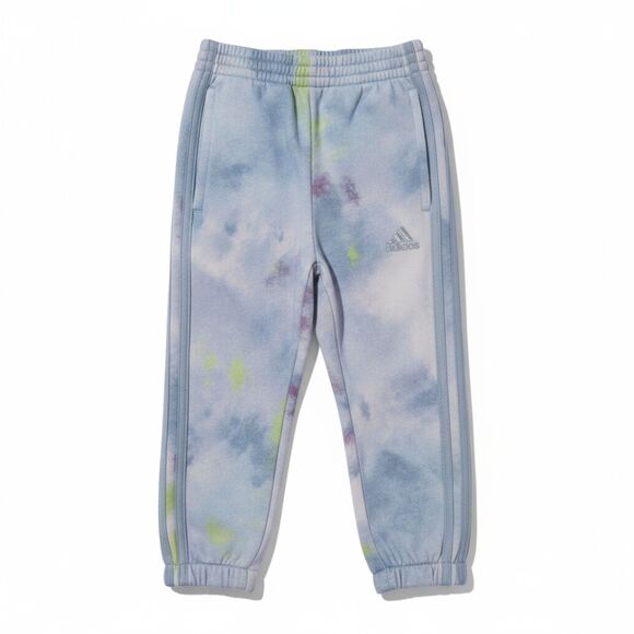 Adidas Toddler Girls 2T Jogger Pants Tie-Dye Blue Sweatpants NWT - Picture 2 of 11